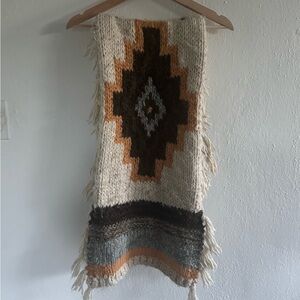 Aztec knit scarf